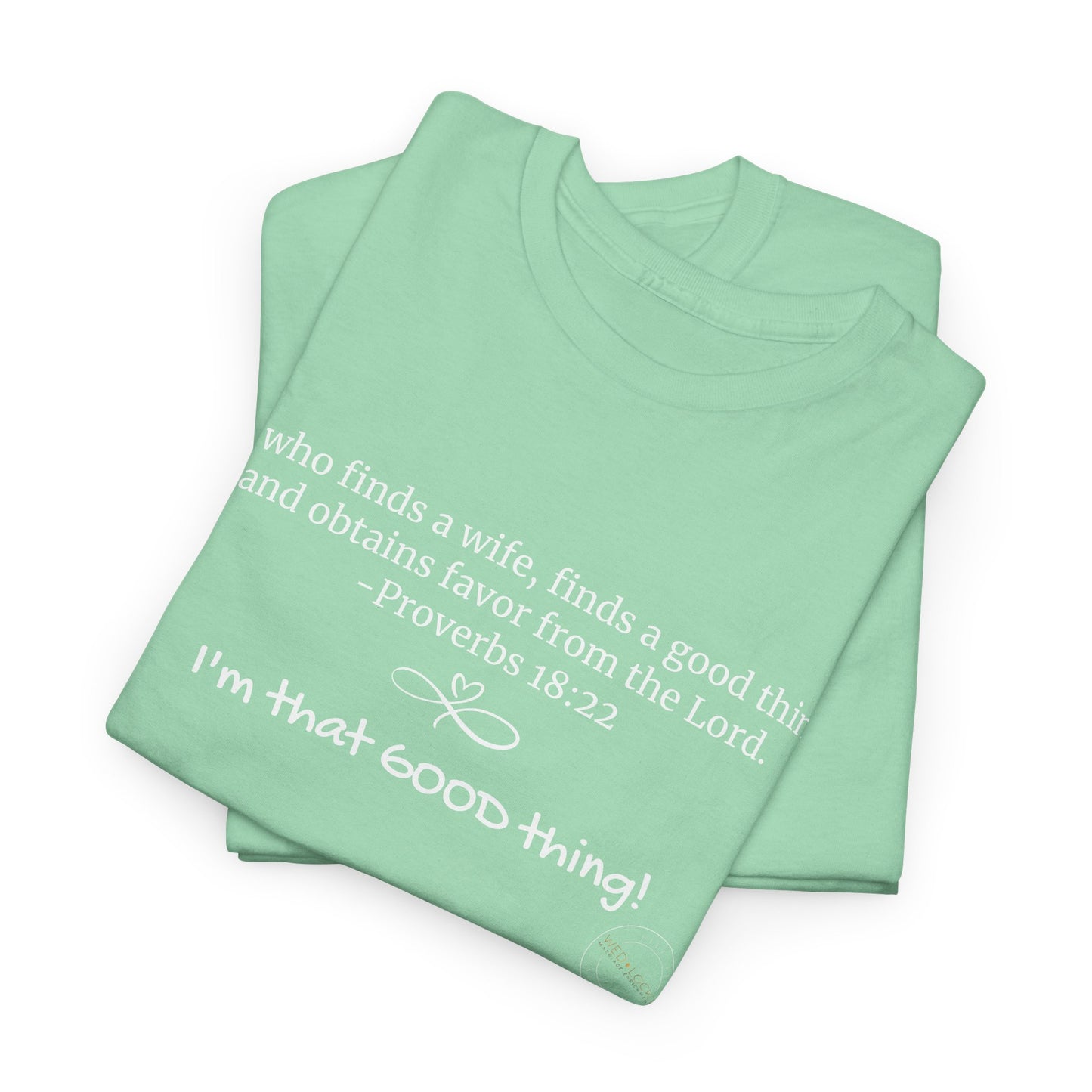 Proverbs 18:22 Heavy Cotton Tee - VARIOUS COLORS