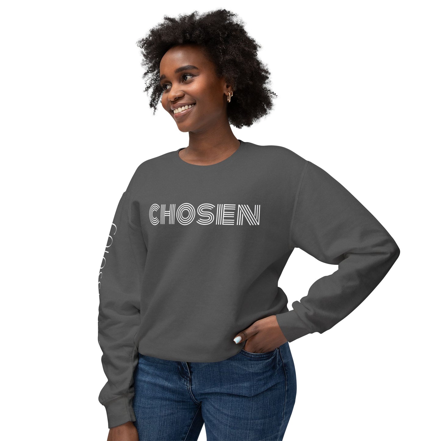 Chosen: Colossians 3:12 Unisex Lightweight Crewneck Sweatshirt