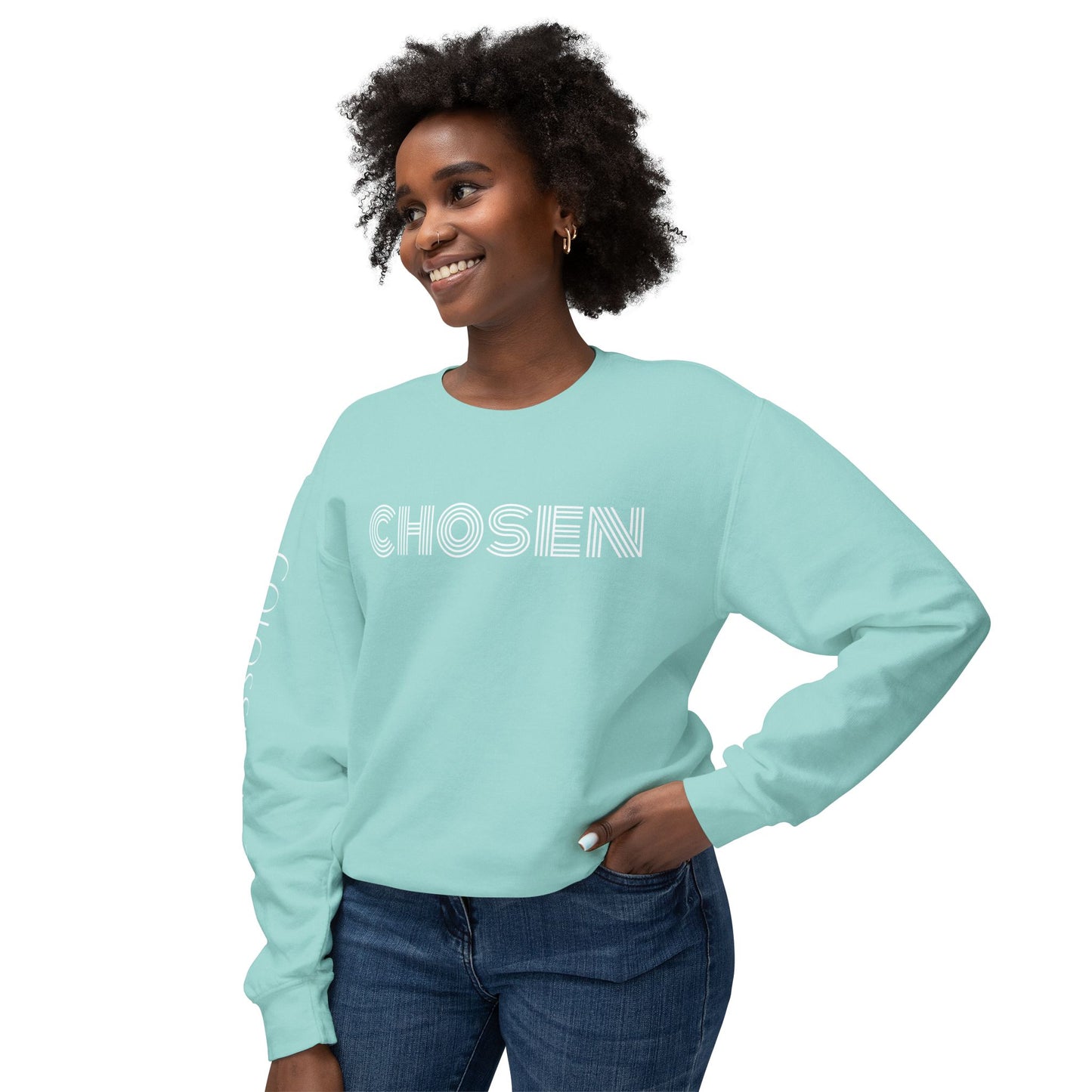 Chosen: Colossians 3:12 Unisex Lightweight Crewneck Sweatshirt