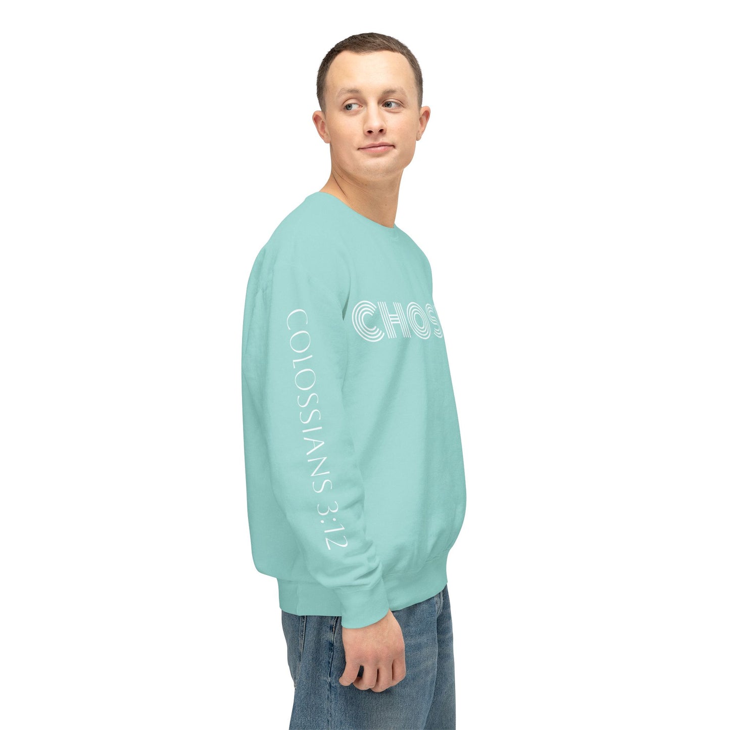 Chosen: Colossians 3:12 Unisex Lightweight Crewneck Sweatshirt