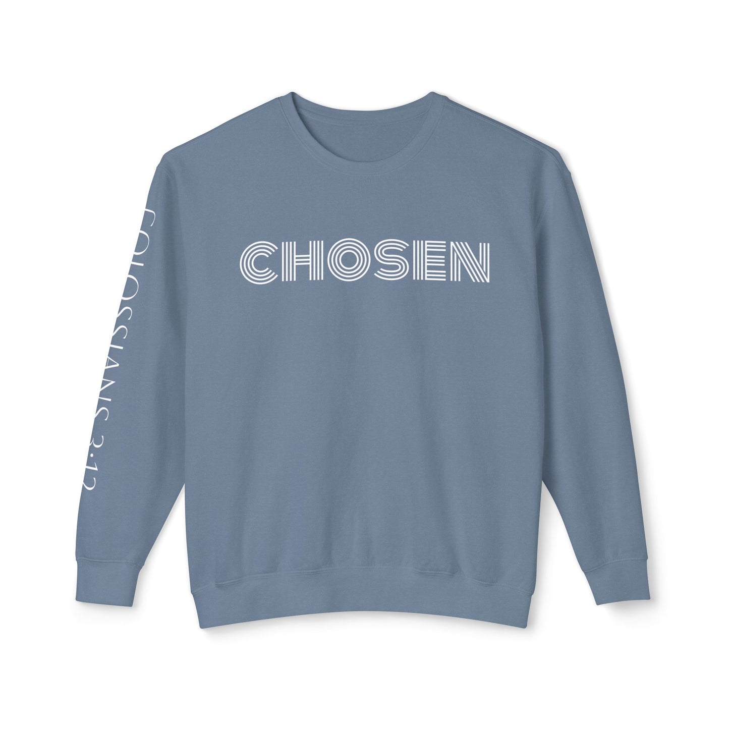 Chosen: Colossians 3:12 Unisex Lightweight Crewneck Sweatshirt