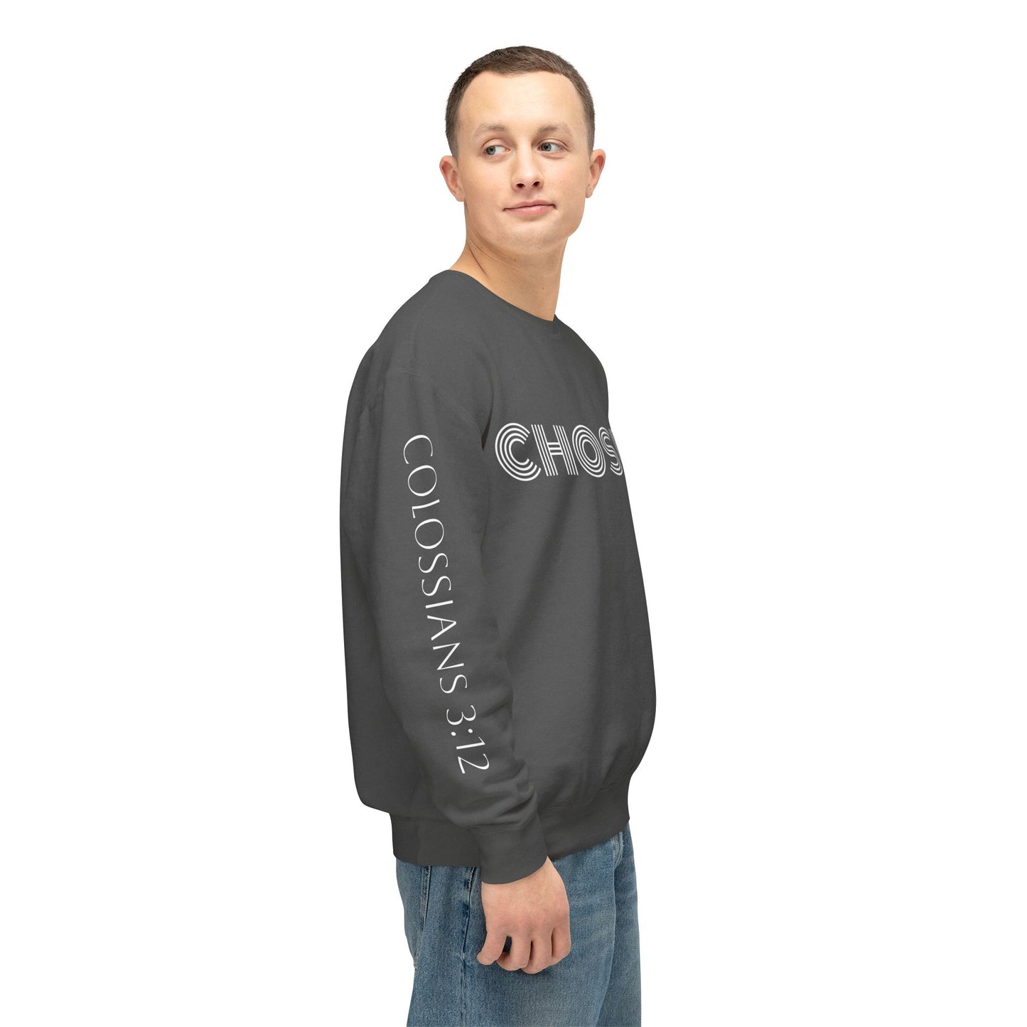 Chosen: Colossians 3:12 Unisex Lightweight Crewneck Sweatshirt