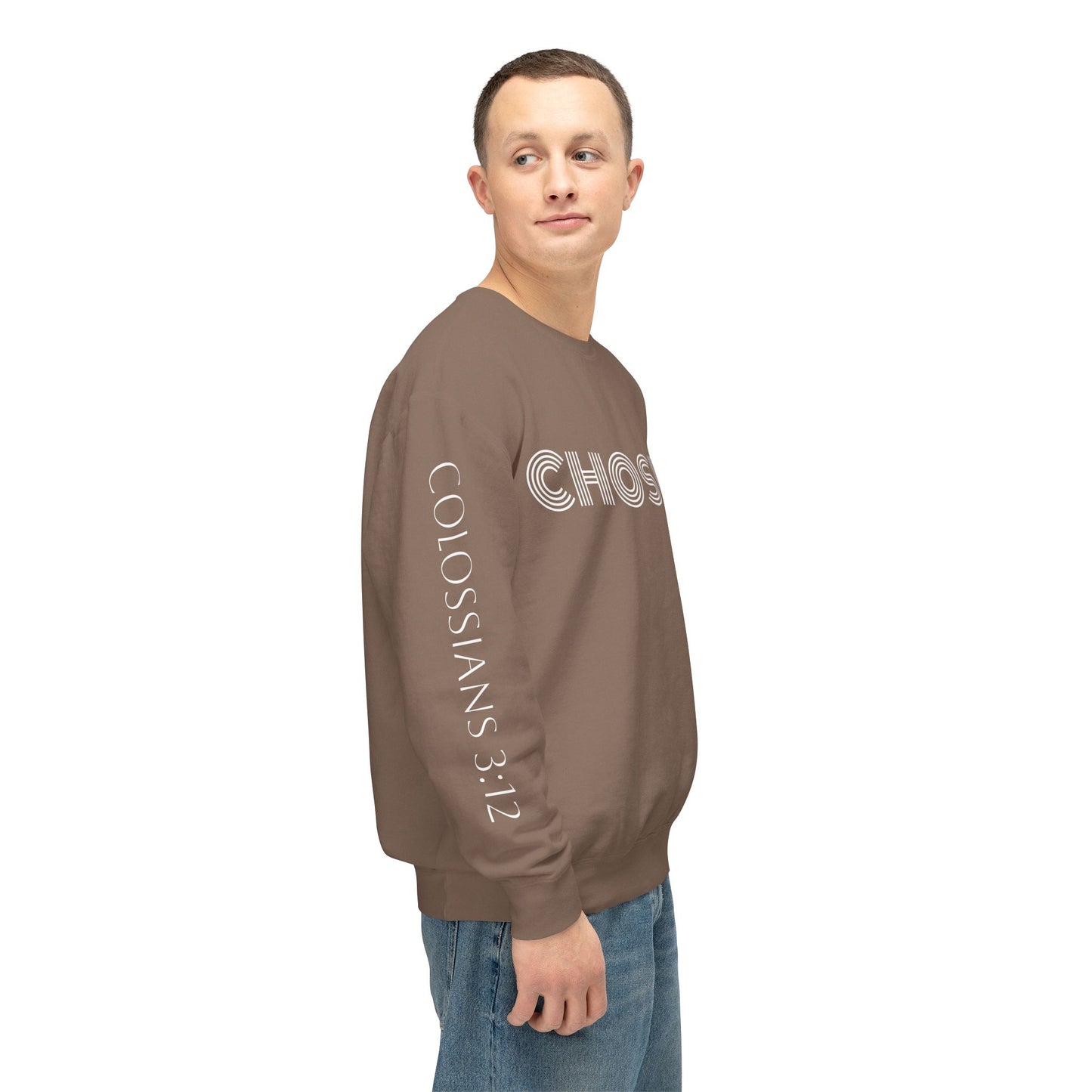 Chosen: Colossians 3:12 Unisex Lightweight Crewneck Sweatshirt