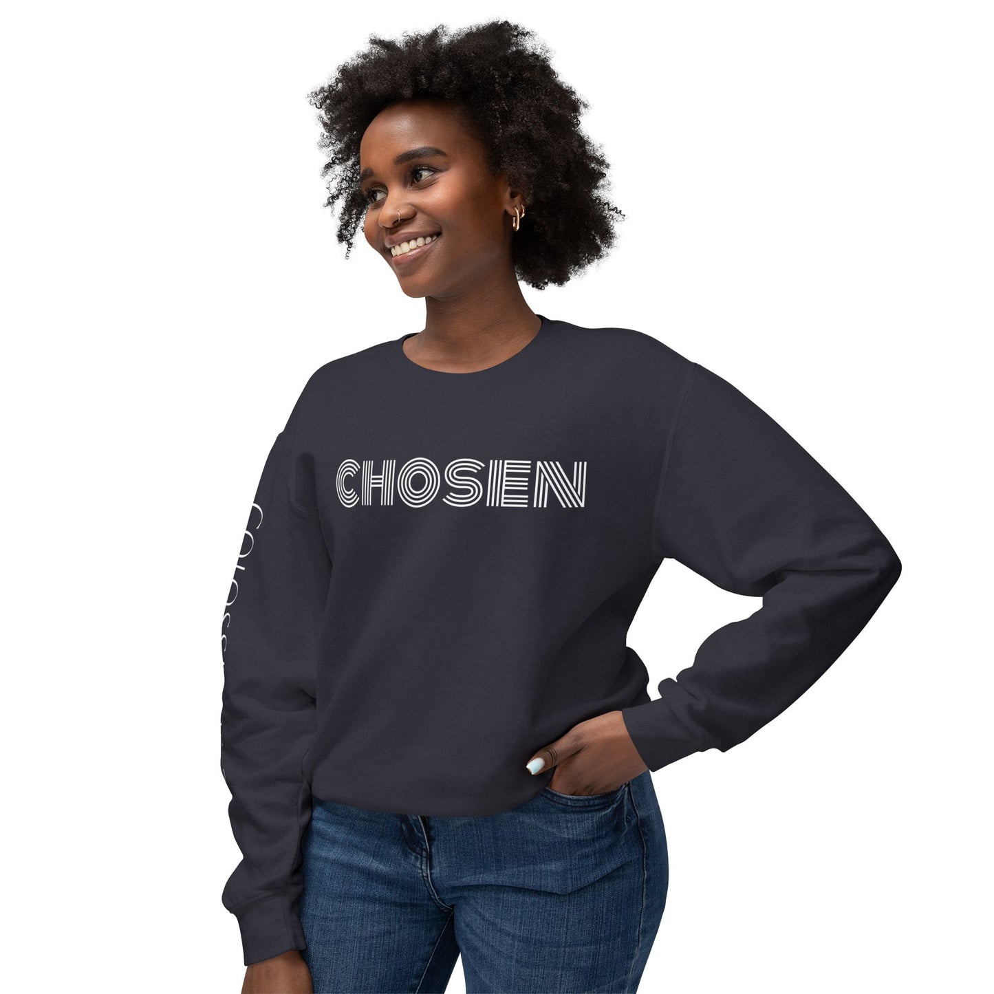 Chosen: Colossians 3:12 Unisex Lightweight Crewneck Sweatshirt