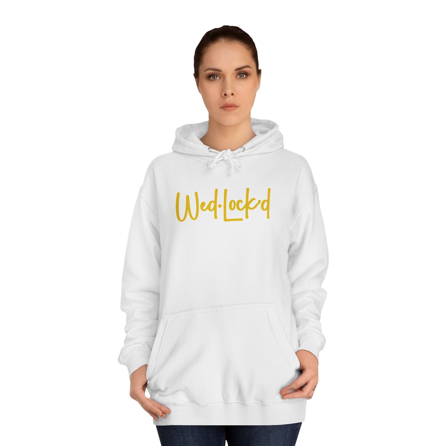 WedLock'd Script Unisex College Hoodie