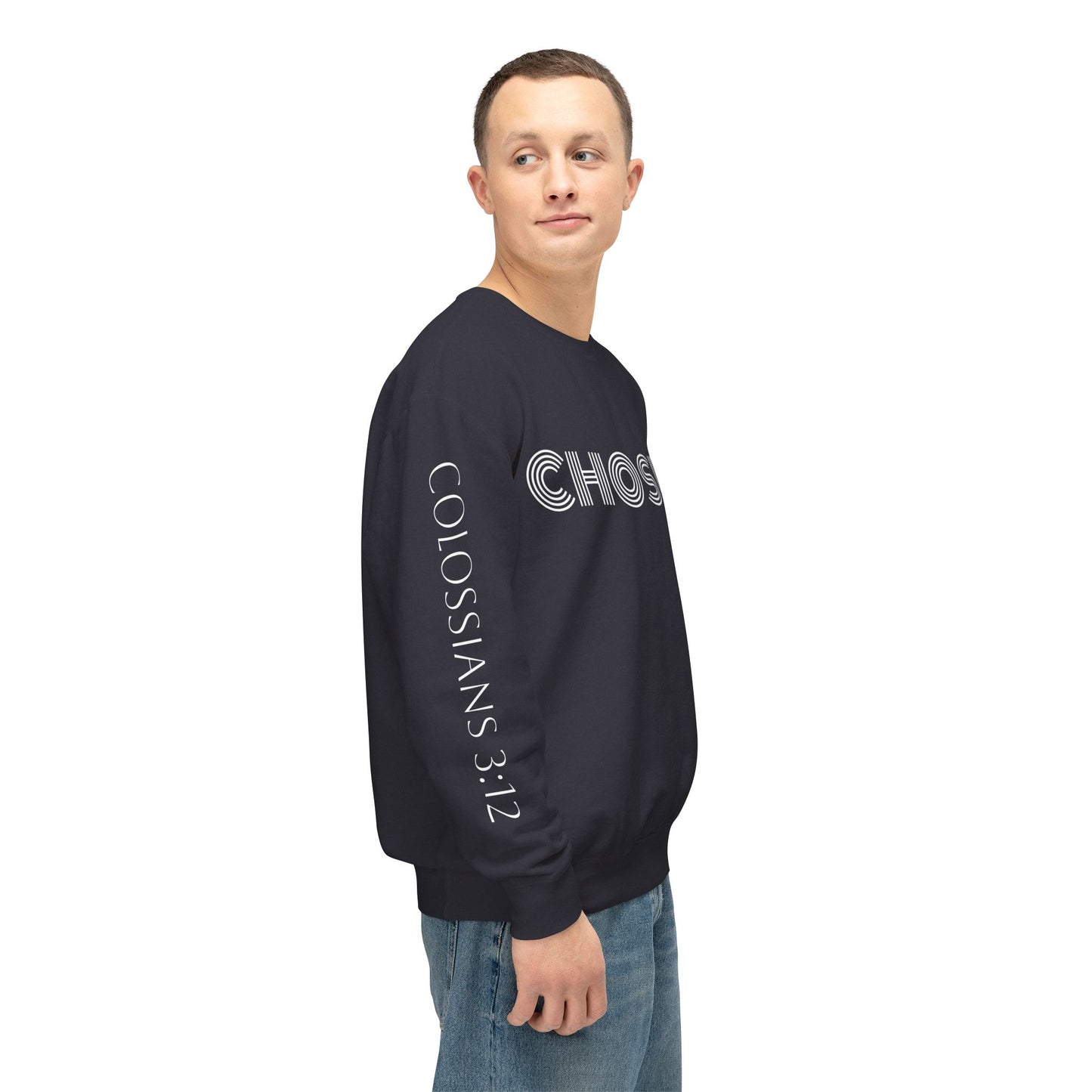 Chosen: Colossians 3:12 Unisex Lightweight Crewneck Sweatshirt