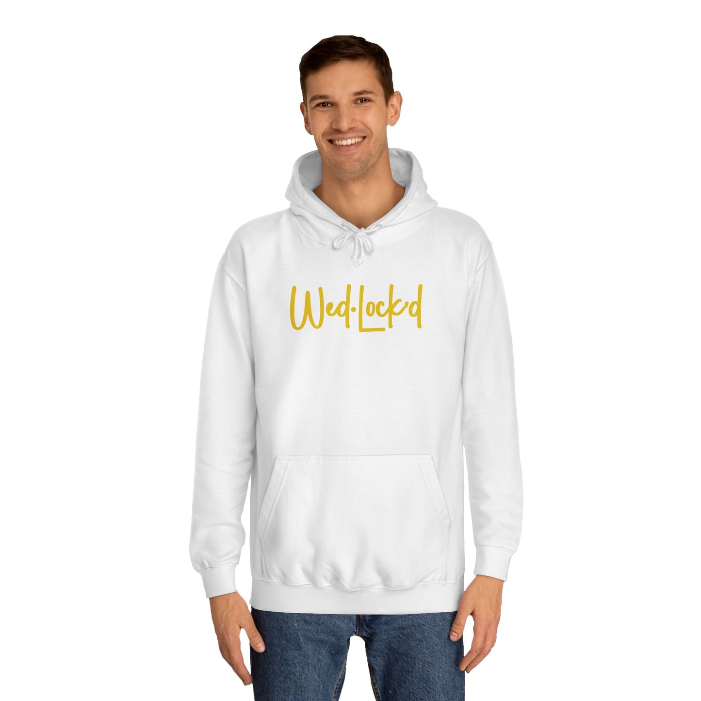 WedLock'd Script Unisex College Hoodie