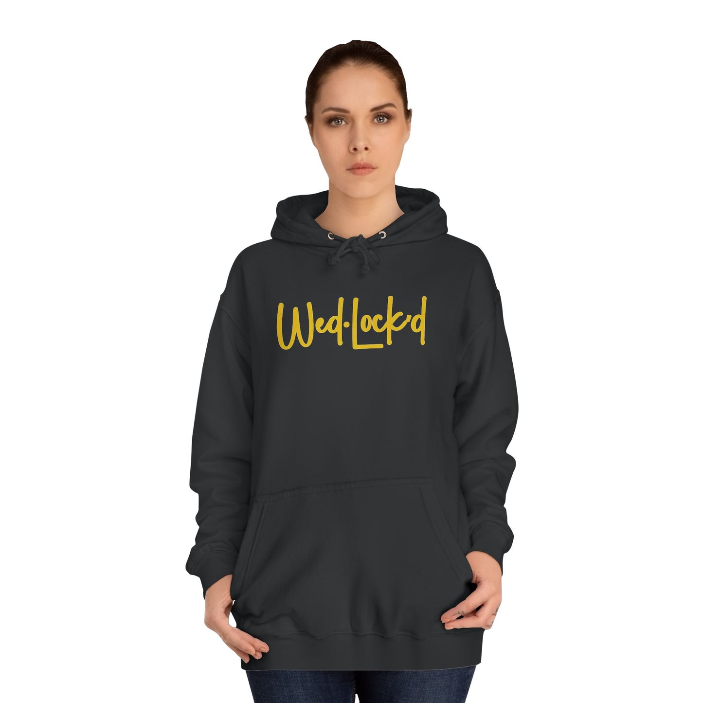 WedLock'd Script Unisex College Hoodie