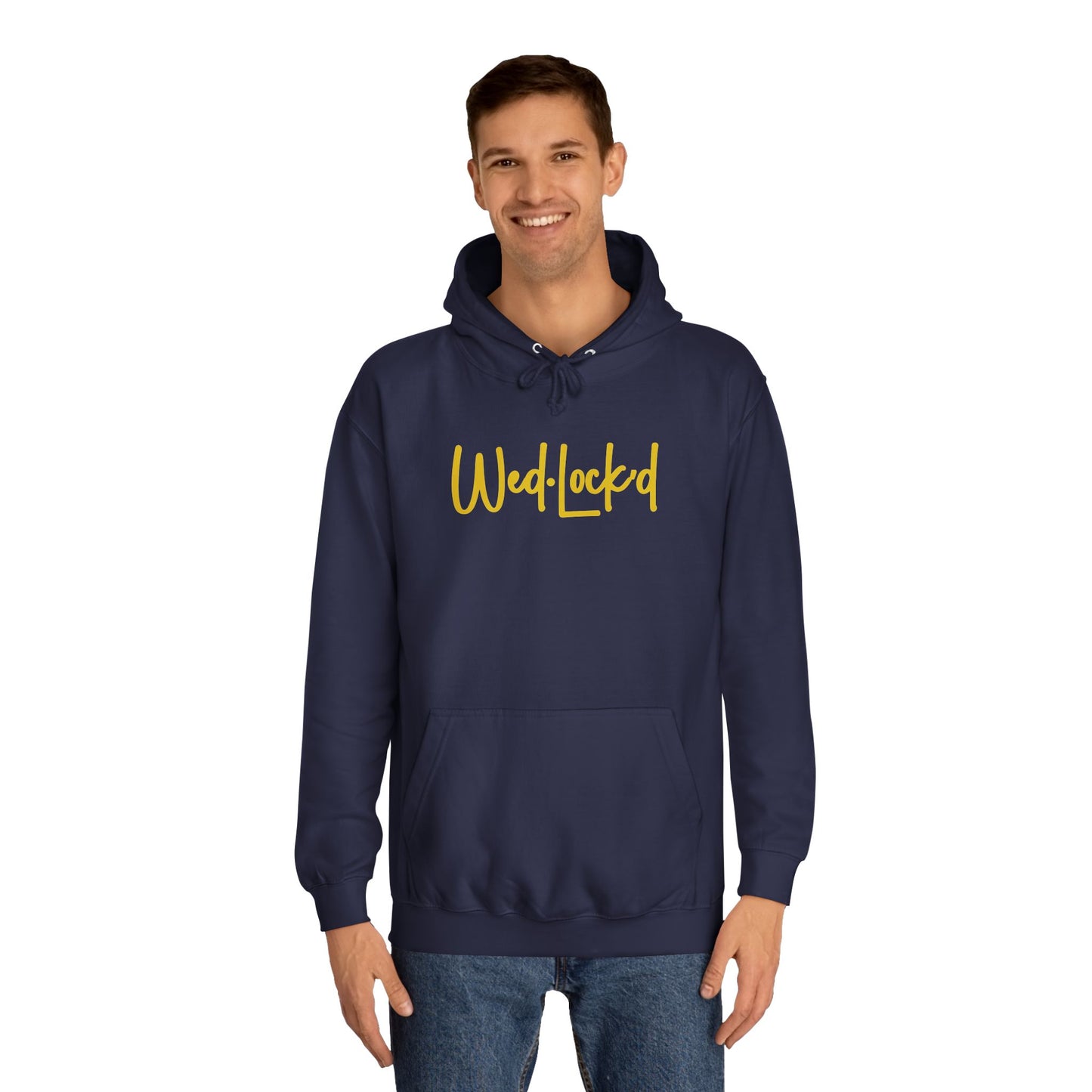 WedLock'd Script Unisex College Hoodie