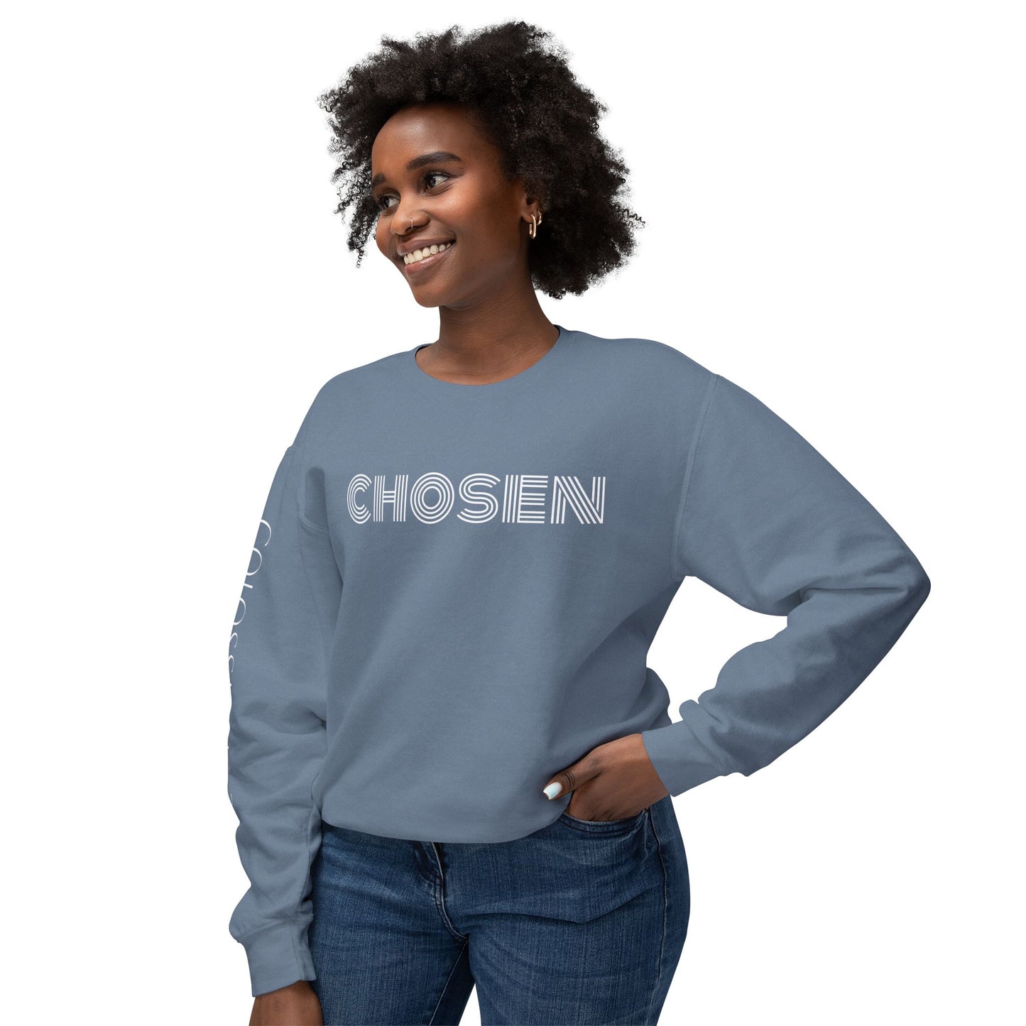 Chosen: Colossians 3:12 Unisex Lightweight Crewneck Sweatshirt